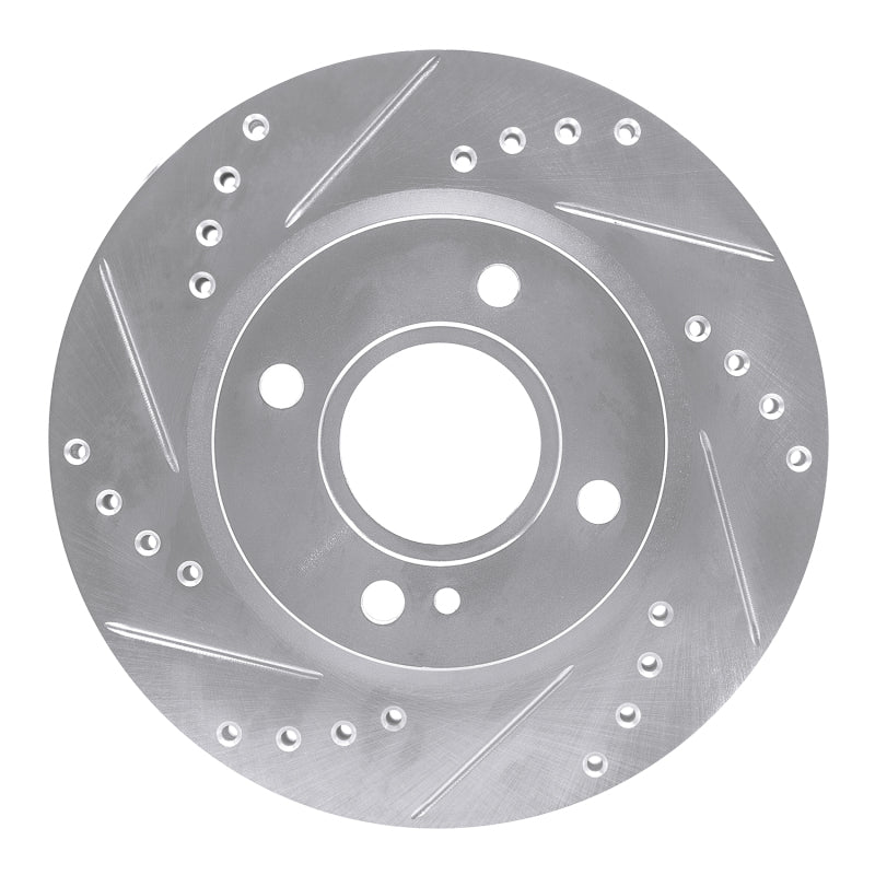 DFC 11-19 Ford Figo (Mexico) Front Left Drilled & Slotted Silver Brake Rotor