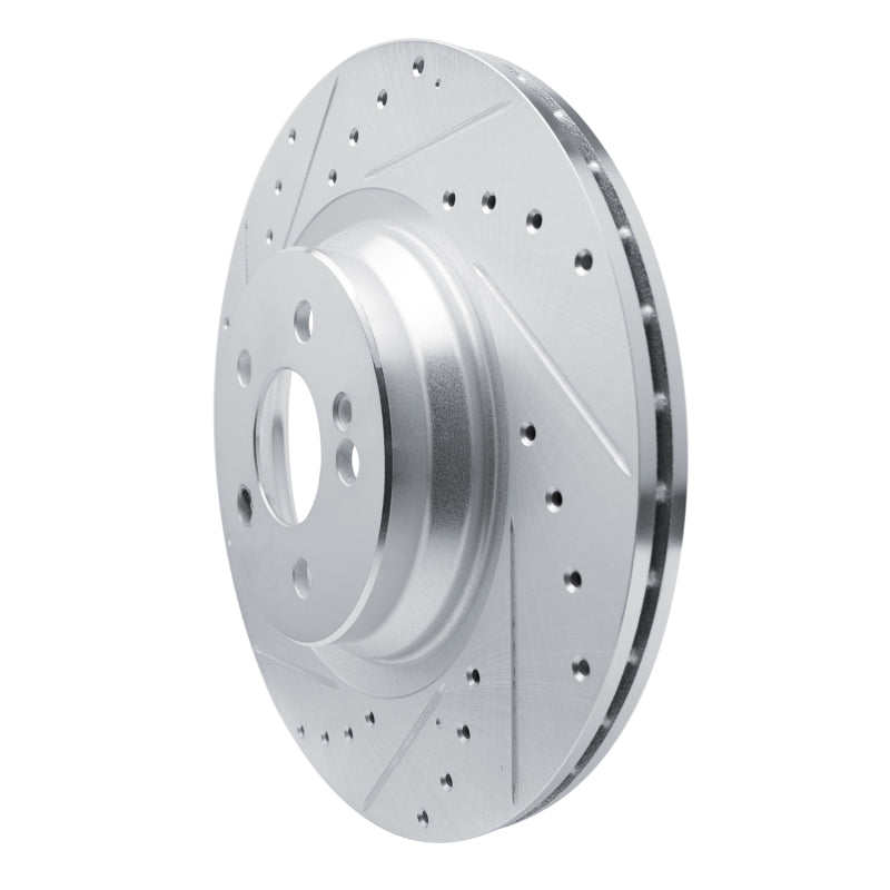 DFC 20-26 Mercedes-Benz GLS450 Rear Left Drilled & Slotted Silver Brake Rotor