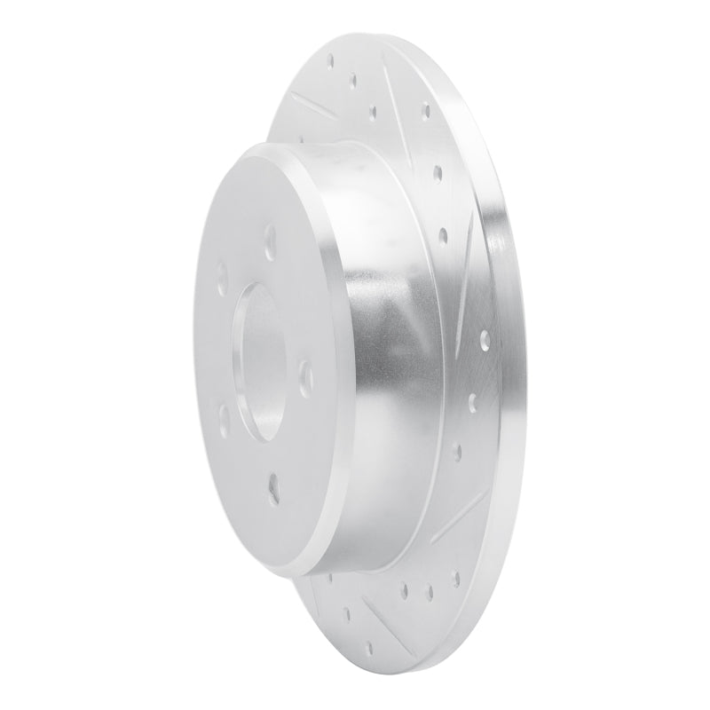 DFC 91-95 Ford Crown Victoria Rear Right Drilled & Slotted Silver Brake Rotor