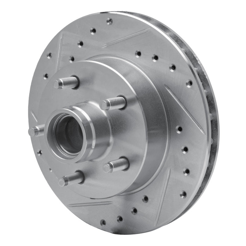 R1 95-97 Ford Ranger (USA/Canada) Front Left Drilled & Slotted Silver Brake Rotor