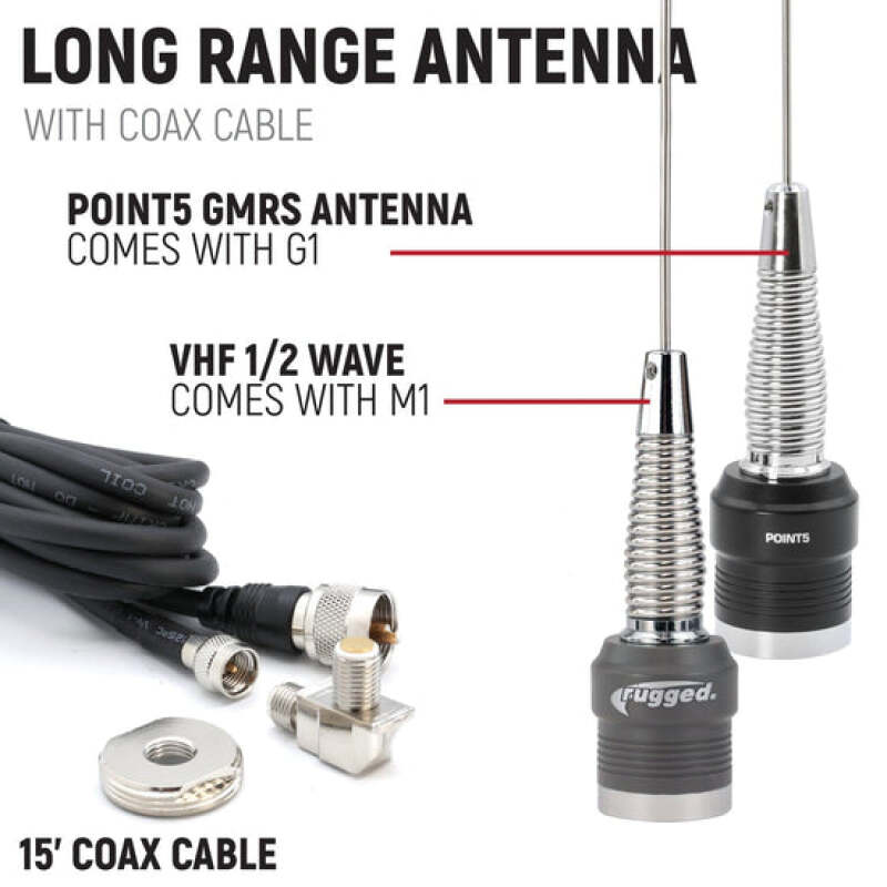 Rugged Radios Kawasaki Teryx4/Teryx5 H2 Comp Comm Kit w/ BT Intercom & 2-Way - 696/G1 GMRS