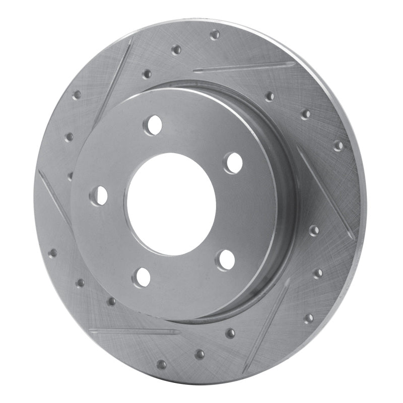 DFC 04-13 Mazda 3 Rear Left Drilled & Slotted Silver Brake Rotor
