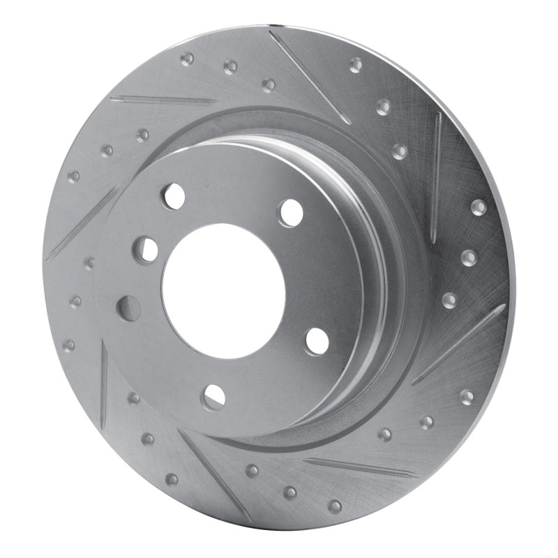 DFC 05-12 BMW 120i (Mexico) Rear Right Drilled & Slotted Silver Brake Rotor