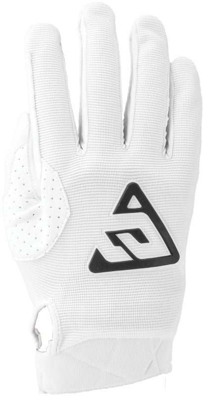 Answer 25 Peak Gloves White/Black Logo Youth - Small