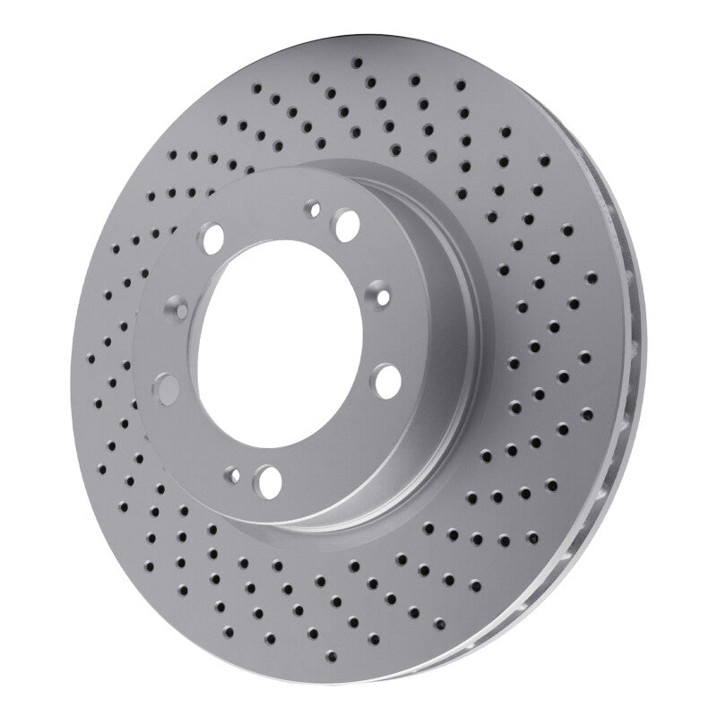 R1 98-12 Porsche 911 Right Front Drilled Carbon Alloy GeoMET Rotor