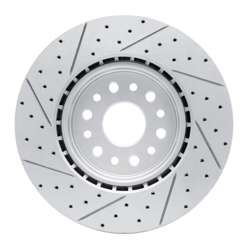 R1 19-25 Ram 1500 Front Right Drilled & Slotted Geo-Carbon Rotor