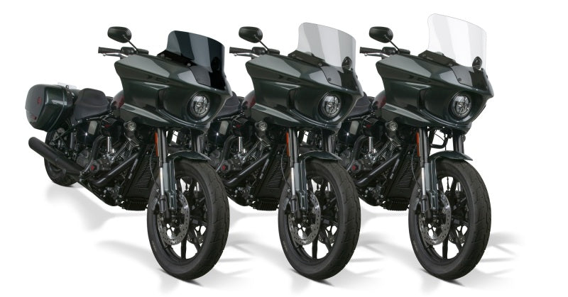 National Cycle 22+ Harley-Davidson LowRider ST V-Stream Quantum Plus Short Windshield- Dk. Tint