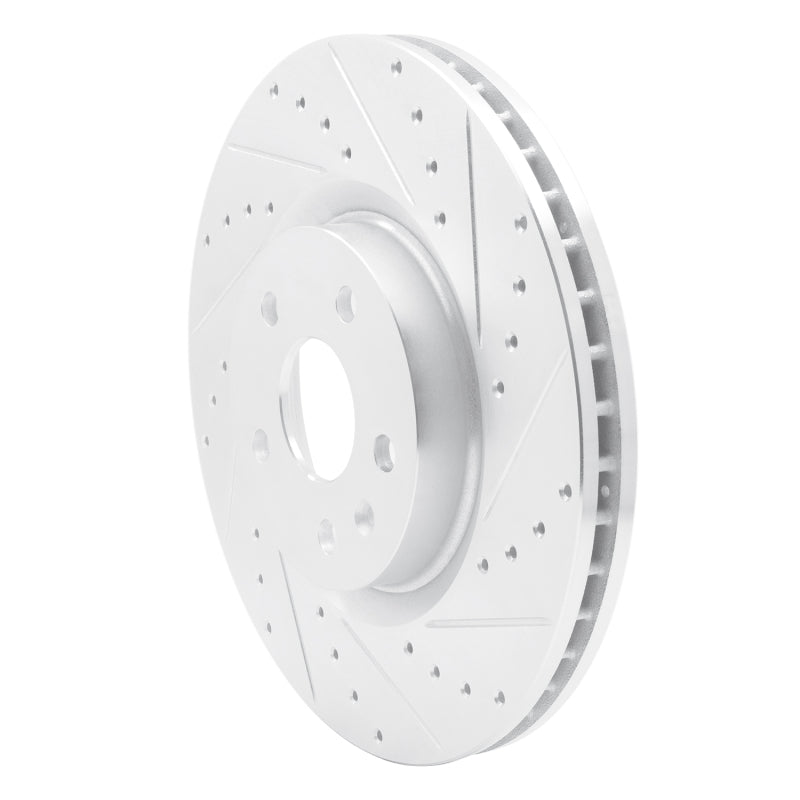 R1 08-17 Cadillac CTS Front Right Drilled & Slotted Silver Brake Rotor