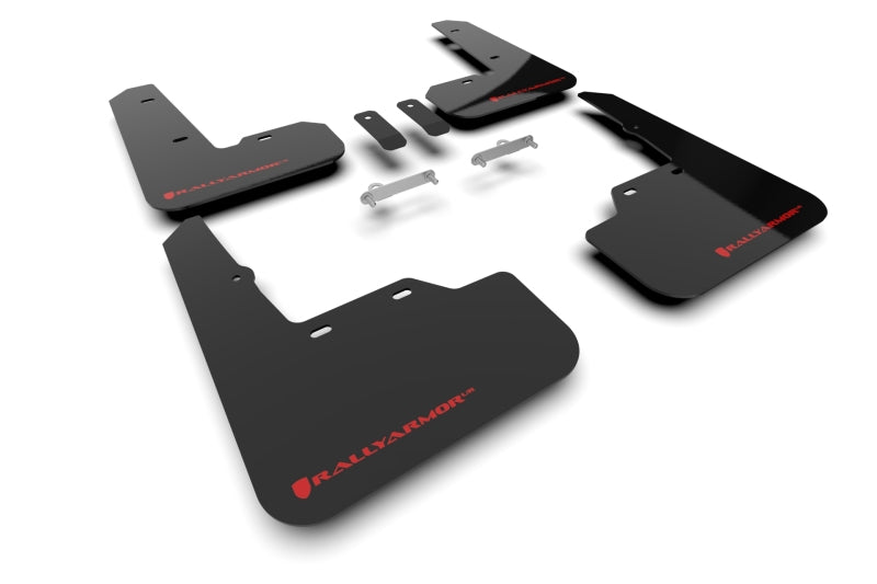 Rally Armor 22-25 Subaru WRX Black UR Mud Flap w/Red Logo