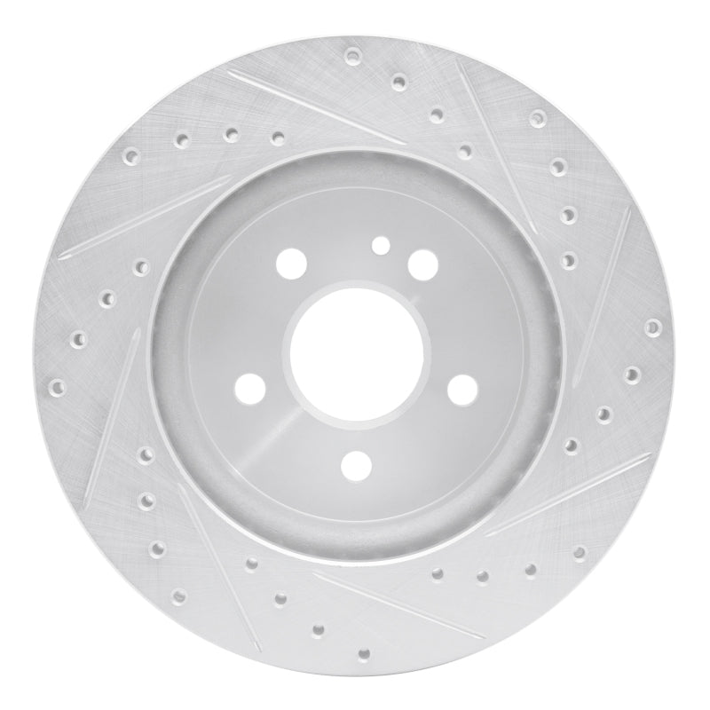 R1 98-05 Mercedes-Benz ML320 Front Left Drilled & Slotted Silver Brake Rotor