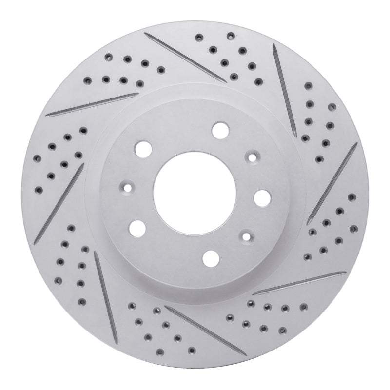 R1 03-07 Cadillac Cts Front Right Drilled & Slotted Geo-Carbon Rotor