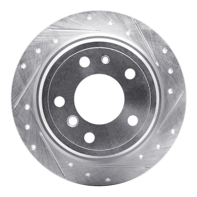 DFC 81-86 BMW 733i Rear Right Drilled & Slotted Silver Brake Rotor