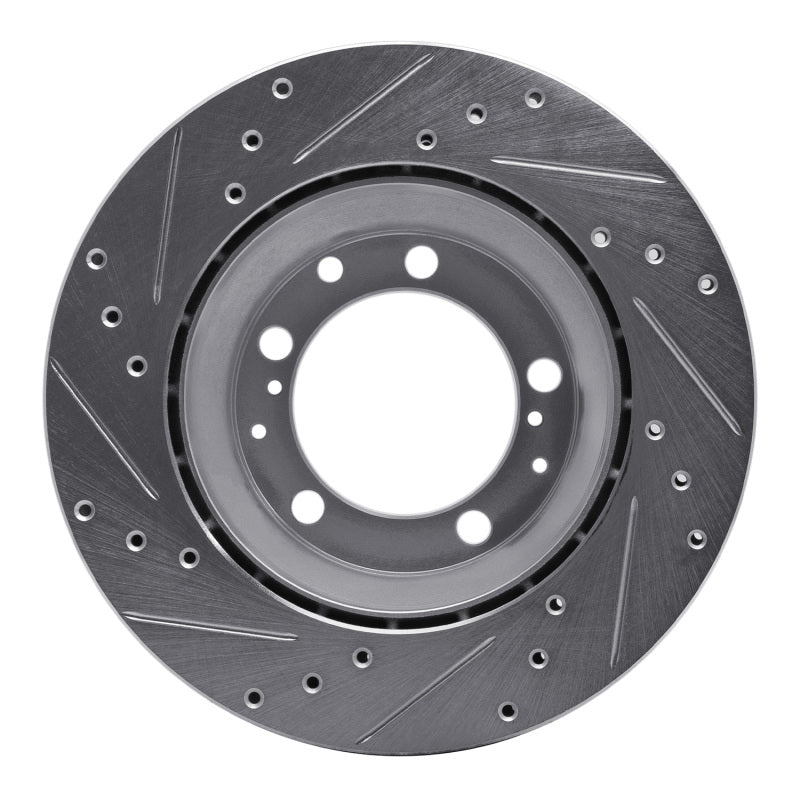DFC 87-97 Porsche 944 Turbo Rear Right Drilled & Slotted Silver Brake Rotor
