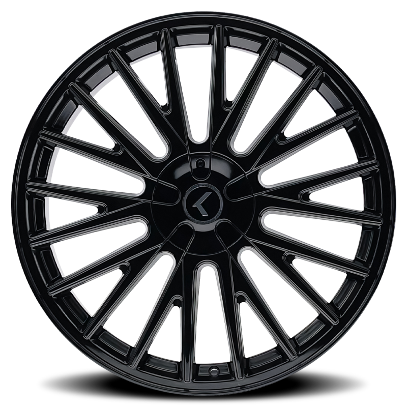 Kraze KR185 Double Down 18x8 / 5x108/114.3 BP / 40mm Offset / 73mm Hub Gloss Black Wheel