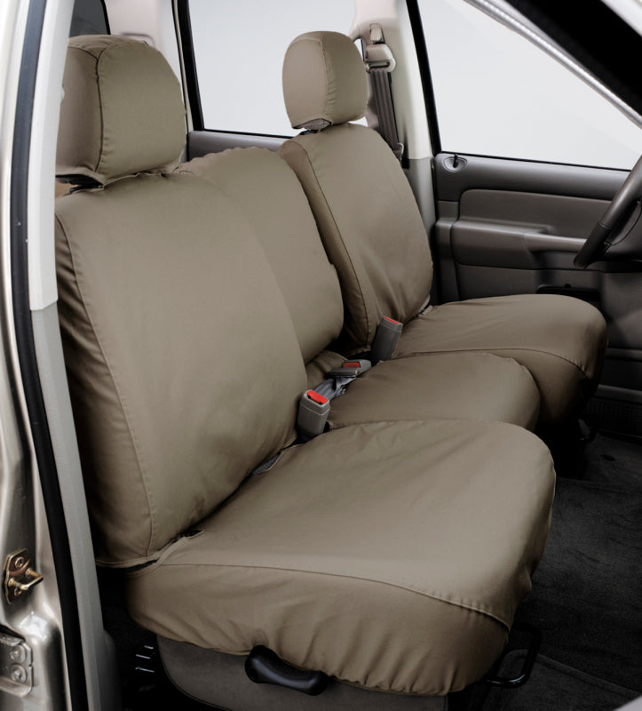 Covercraft 07-09 GMC Sierra Polycotton SeatSaver Custom Front Row Seat Covers - Wet Sand