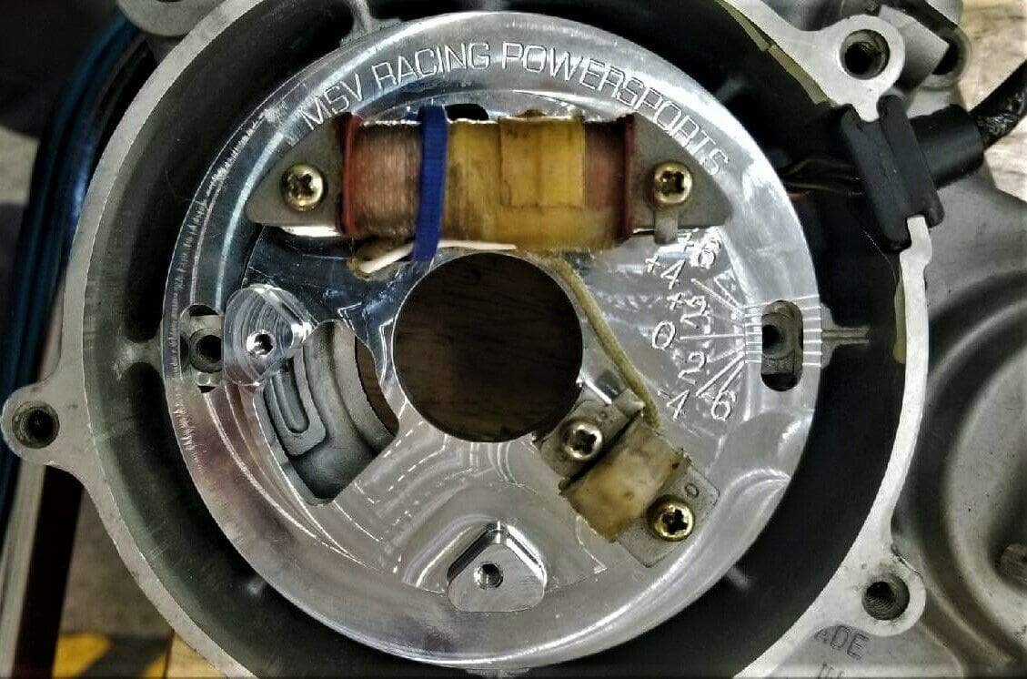 MSV Racing ’89/’90-’04 KX500 “Faraday” Adjustable Stator Plate ONLY image 0