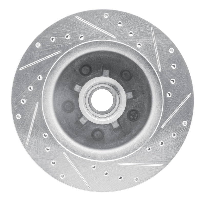 DFC 85-92 Chevrolet Camaro Front Left Drilled & Slotted Silver Brake Rotor