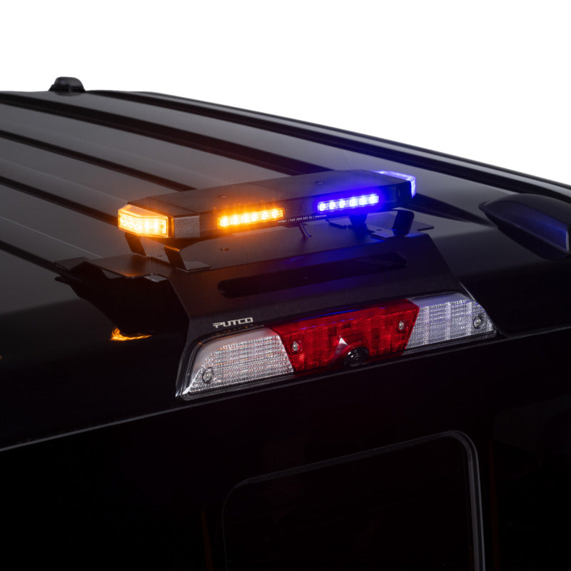 Putco 16in Universal Light Bar LED Tri-Hornet - Amber/White/Blue Single