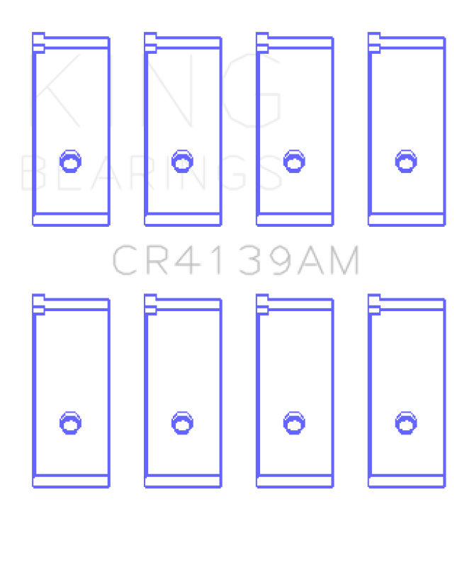 King Honda 91CI/1.5L D15A2/D15A3/D15B1/D15B2/D15B7/D15B8/D15Z1 Rod Bearing Set - Size STD