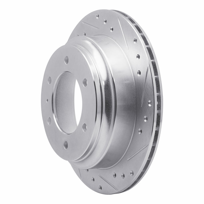 R1 92-04 Acura SLX Rear Right Drilled & Slotted Silver Brake Rotor