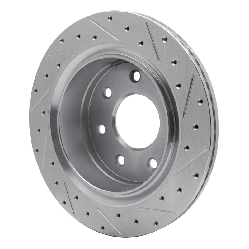 DFC 12-14 Ford F-150 4WD Rear Left Drilled & Slotted Silver Brake Rotor