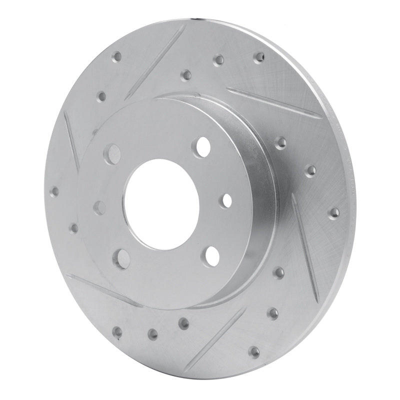 DFC 09-19 Fiat 500 (Mexico) Rear Left Drilled & Slotted Silver Brake Rotor