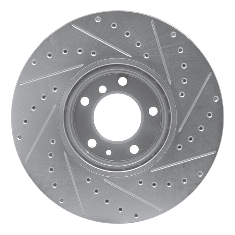 DFC 91-01 BMW 850CI Front Left Drilled & Slotted Silver Brake Rotor