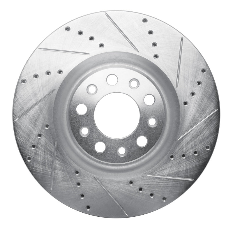 DFC 17-25 Alfa Romeo GIULIA Front Right Drilled & Slotted Silver Brake Rotor