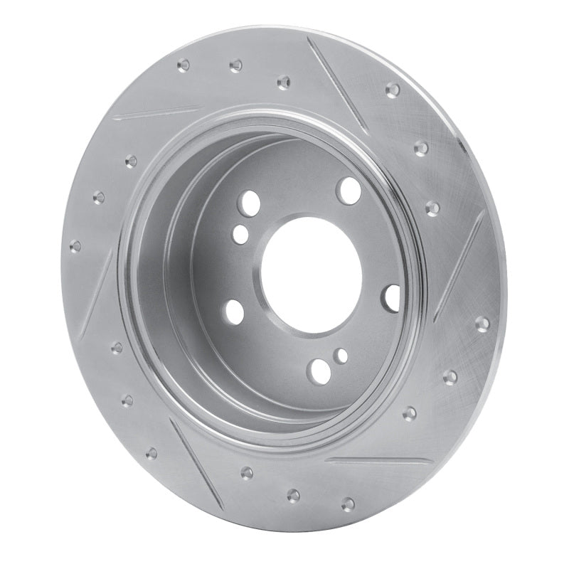 DFC 90-95 Mercedes-Benz 300SL Rear Left Drilled & Slotted Silver Brake Rotor