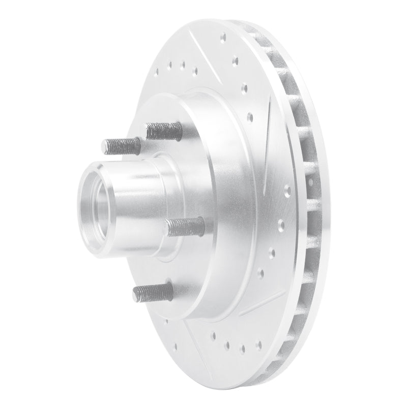 DFC 91-03 Chevrolet S10 Front Right Drilled & Slotted Silver Brake Rotor