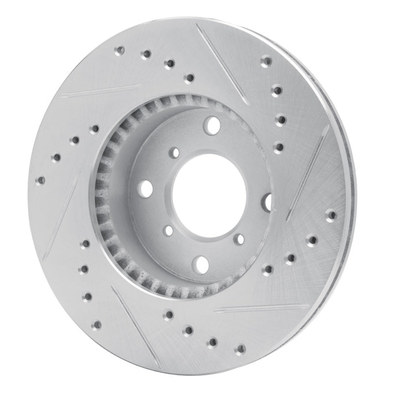 DFC 99-07 Suzuki Esteem Front Left Drilled & Slotted Silver Brake Rotor