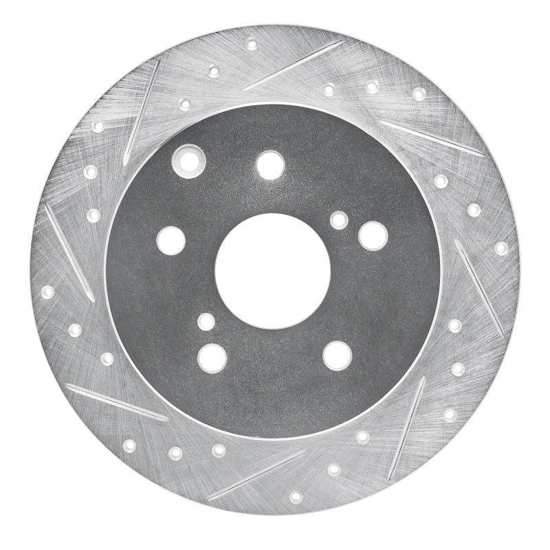 DFC 09-13 Pontiac Vibe Rear Left Drilled & Slotted Silver Brake Rotor