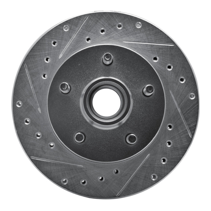 R1 95-97 Ford Ranger (USA/Canada) Front Left Drilled & Slotted Silver Brake Rotor