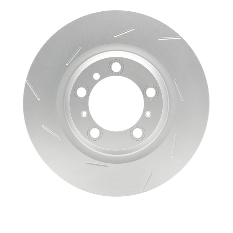 R1 10-16 Porsche Panamera Left Rear Slotted Carbon Alloy GeoMET Rotor