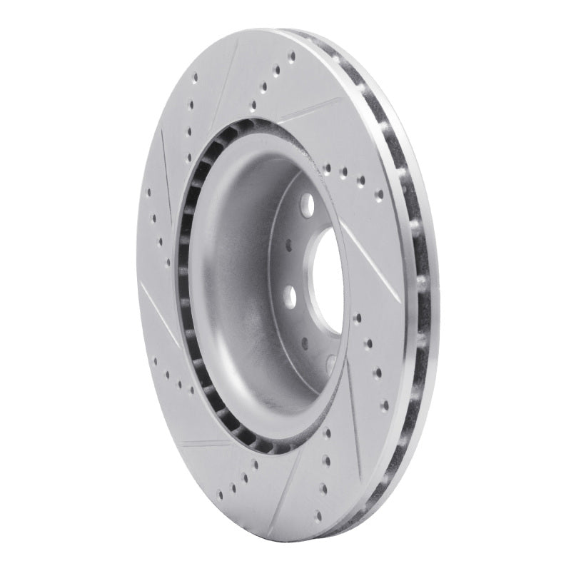DFC 17-25 Tesla Model 3 Front Right Drilled & Slotted Silver Brake Rotor