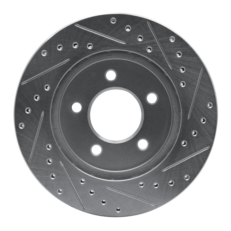 DFC 91-02 Chrysler Voyager Front Left Drilled & Slotted Silver Brake Rotor