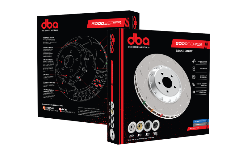 DBA 2020+ Chevrolet Corvette C8 Z51 Front 2-Piece Cross Drilled 5000 Series Rotor