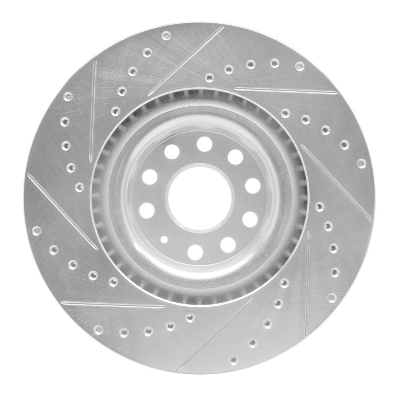 DFC 06-13 Audi S3 (Mexico) Front Right Drilled & Slotted Silver Brake Rotor