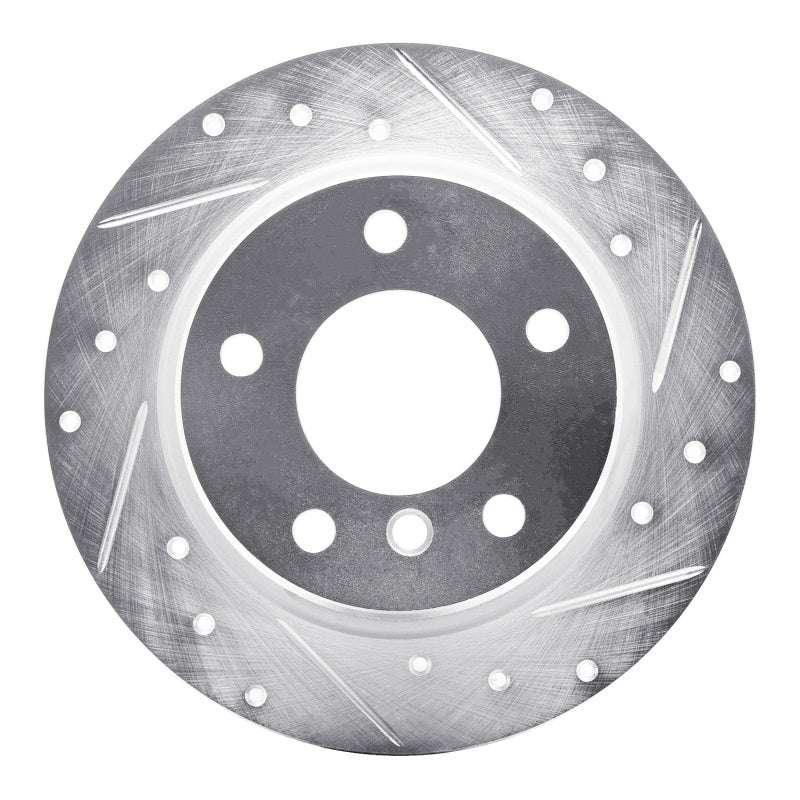 DFC 91-99 BMW 323is Rear Right Drilled & Slotted Silver Brake Rotor