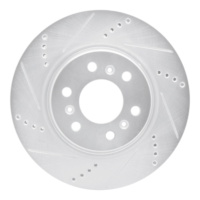 DFC 06-09 Buick Terraza Front Left Drilled & Slotted Silver Brake Rotor