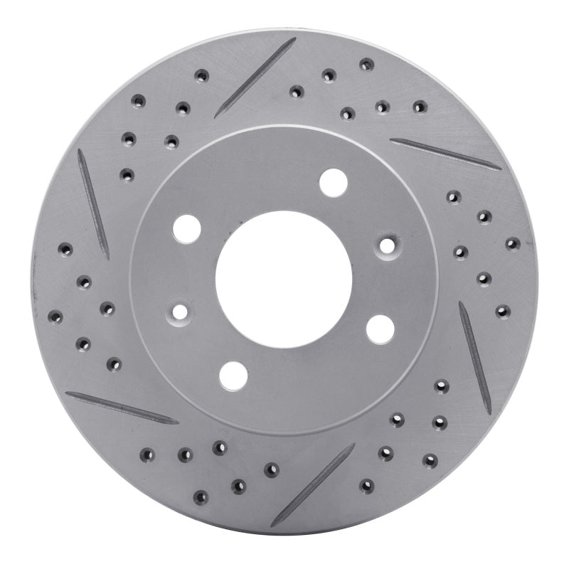 R1 03-06 Dodge Verna (Mexico) Front Left Drilled & Slotted Geo-Carbon Rotor