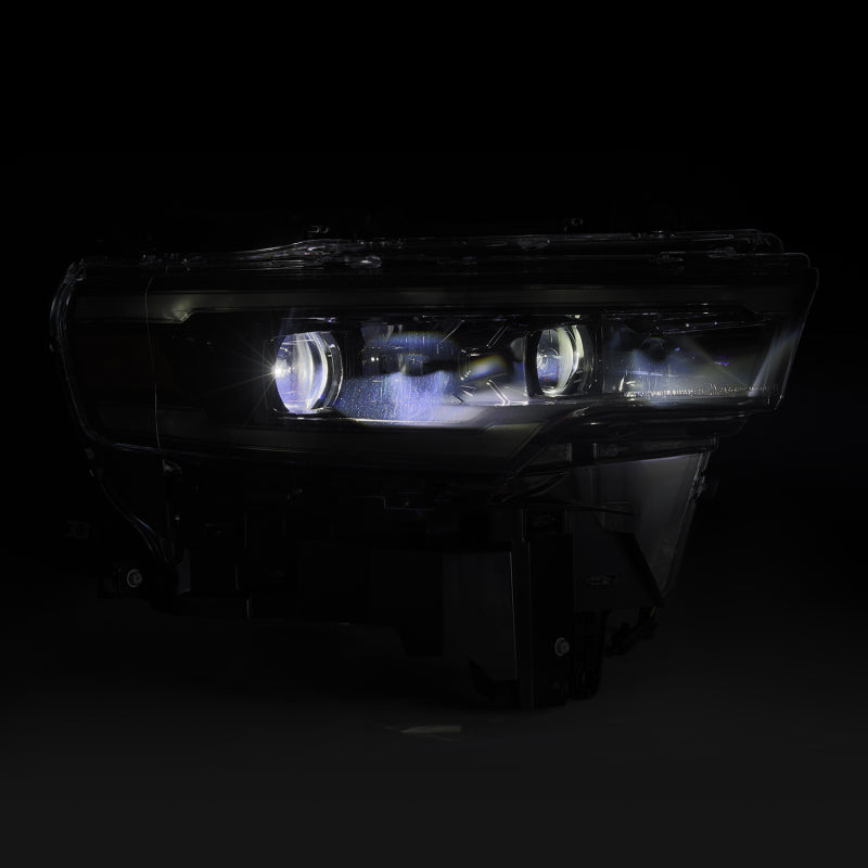 AlphaRex 25-26 Dodge Ram 1500 Luxx LED Proj Headlights -Alpha Black w/Activ Lit/Seq Signal/Switchbk
