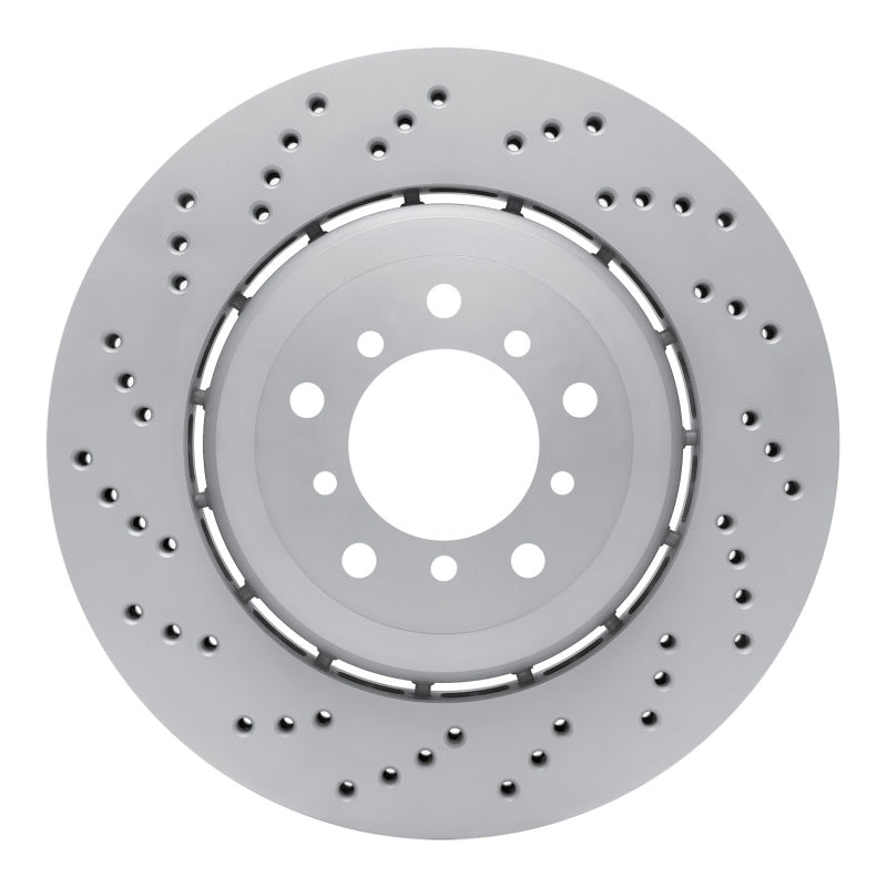 R1 06-08 BMW M3 Left Front Drilled Carbon Alloy GeoMET Rotor