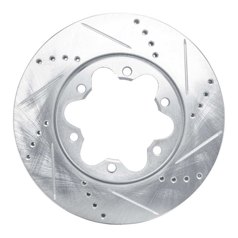 R1 2006-2019 Toyota HiAce (Mexico) Front Right Drilled & Slotted Silver Brake Rotor