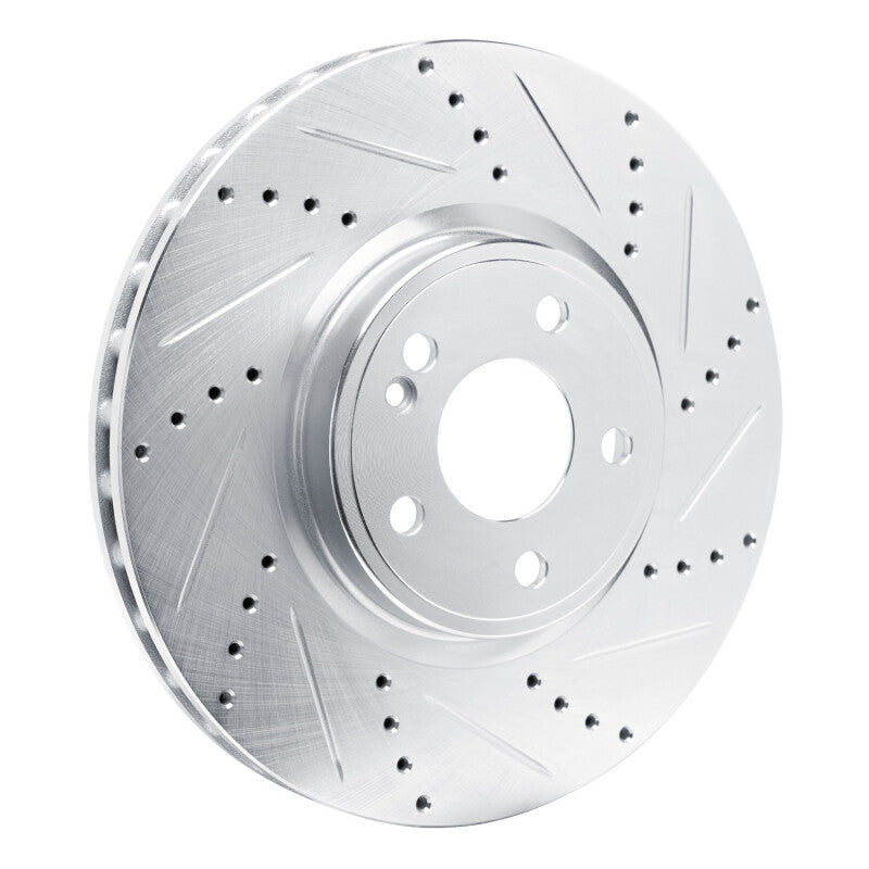 DFC 19-25 Mercedes-Benz GLB250 Front Right Drilled & Slotted Silver Brake Rotor