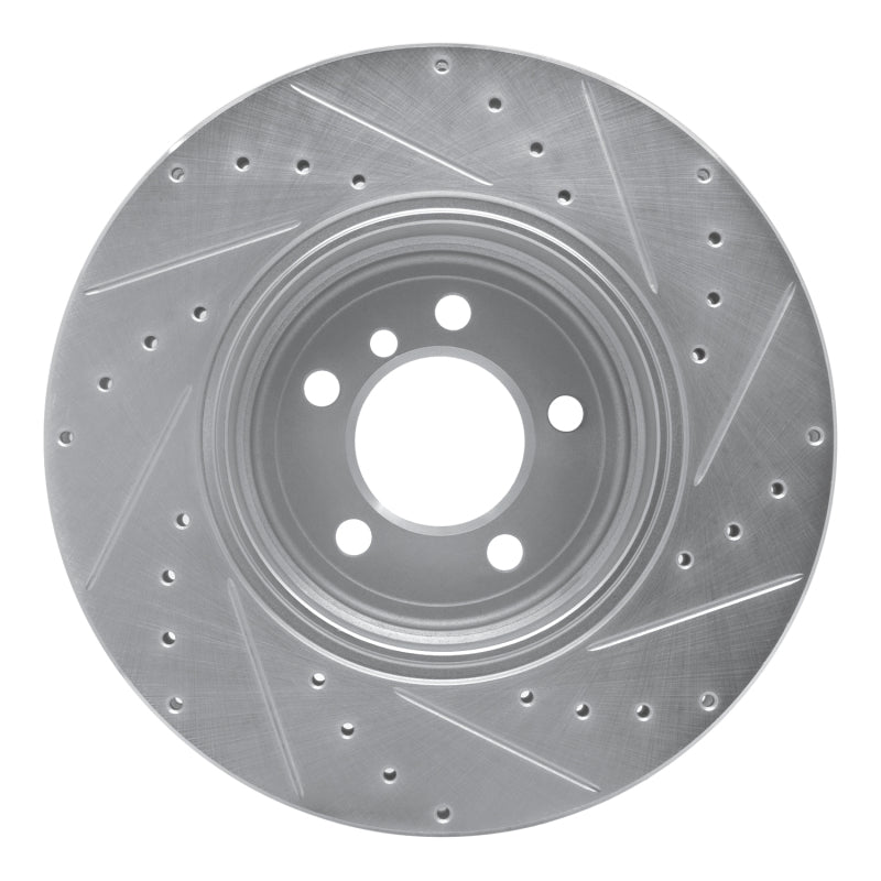 DFC 02-05 BMW 745i Rear Left Drilled & Slotted Silver Brake Rotor