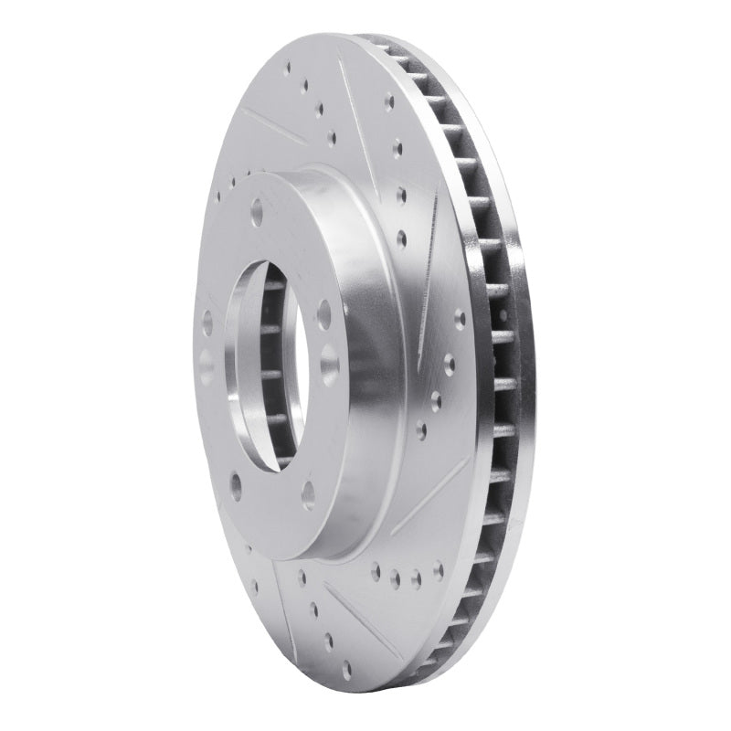 DFC 03-06 Kia Sorento Front Right Drilled & Slotted Silver Brake Rotor