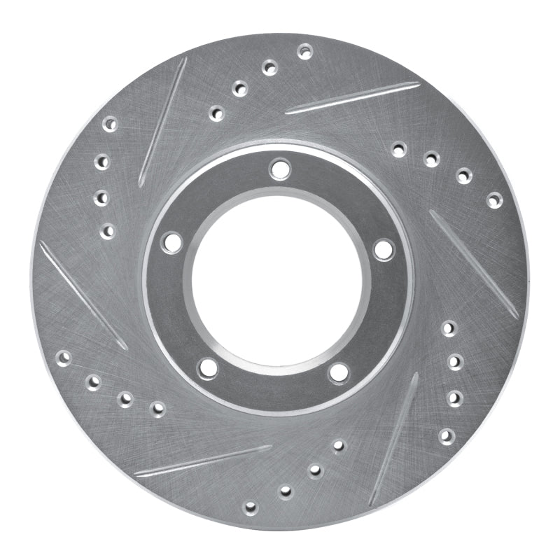 DFC 89-8 Toyota Pickup Front Left Drilled & Slotted Silver Brake Rotor