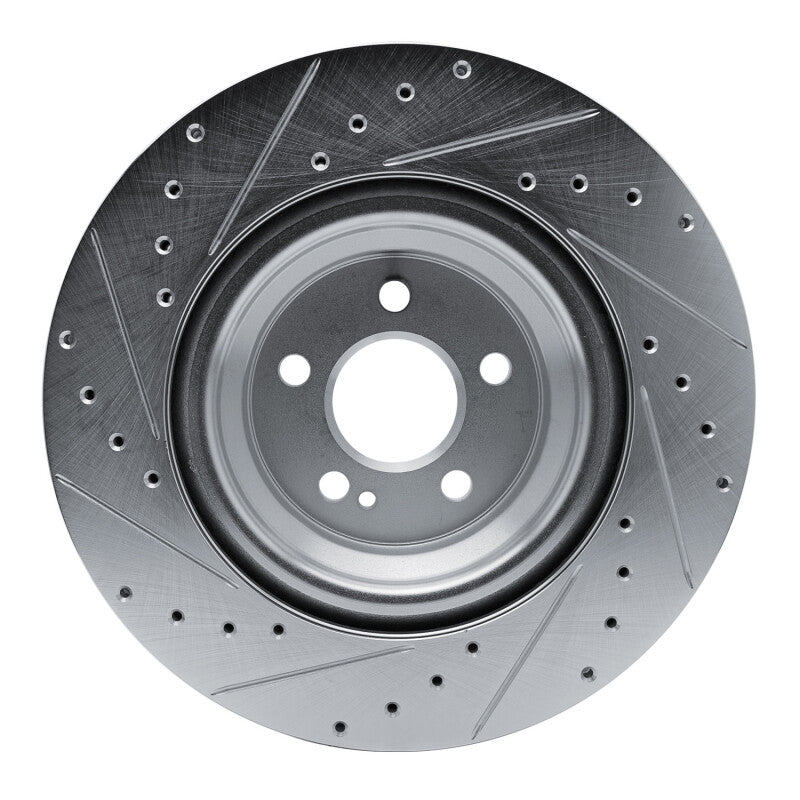 DFC 20-26 Mercedes-Benz GLE350 Rear Right Drilled & Slotted Silver Brake Rotor