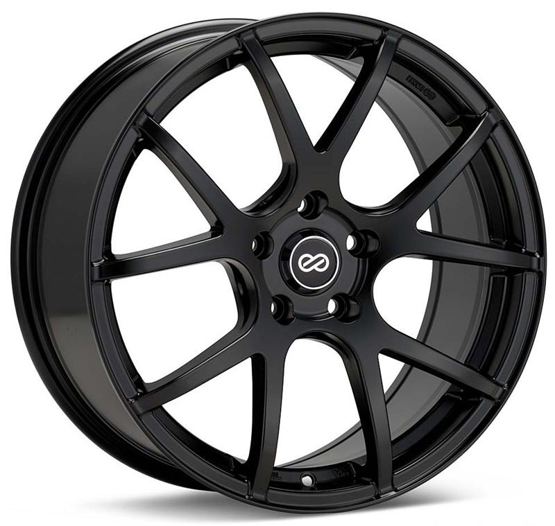 Enkei M52 18x8 45mm Offset 5x112 Bolt Pattern 72.6mm Bore Dia Matte Black Wheel